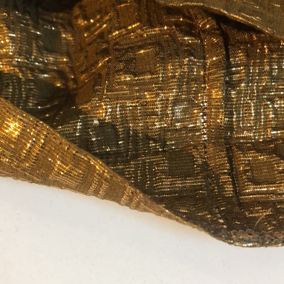 Rochas FW/12 Metallic Gold Geometric-Jacquard Sleeveless Blouse - Picture 6 of 8